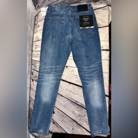 Tahari Jeans Seriously Soft Skinny Blue Thunder W32 L30 Premium Denim Stretch - Picture 9 of 10